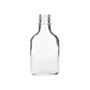 100ml Flint (Clear) Glass Flask Tamper Evident Oval Body - 28-350 Neck - 360° presentation