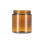 4oz (120ml) Amber Glass Straight Sided Cream Jar Modular Round- 58-405 Neck - 360° presentation