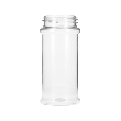 8.4 oz. Clear PET Plastic Spice Bottles, 53mm (53-485)