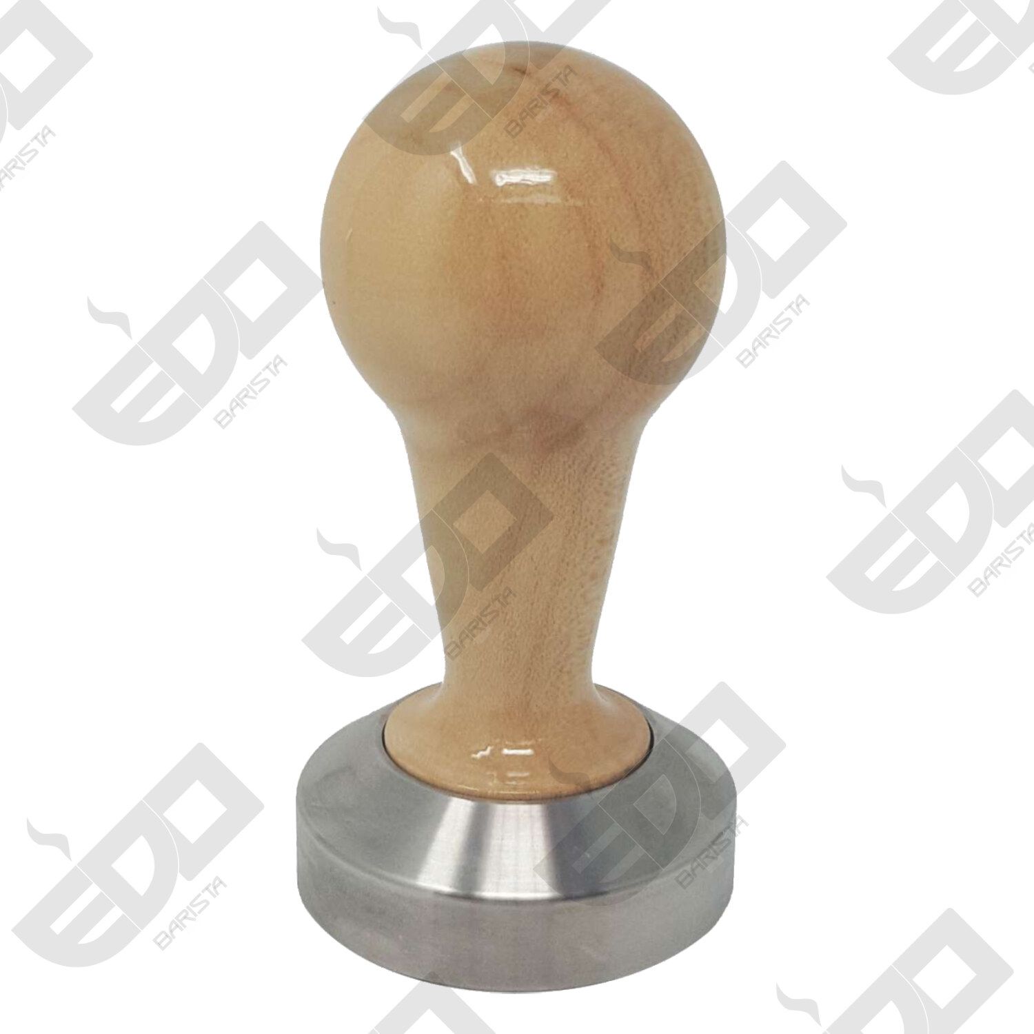 TAMPER WOOD/S.STEEL - CONVEX BASE 58mm