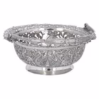 Ceylonese Silver Temple Offering Basket