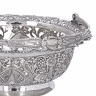 Ceylonese Silver Temple Offering Basket
