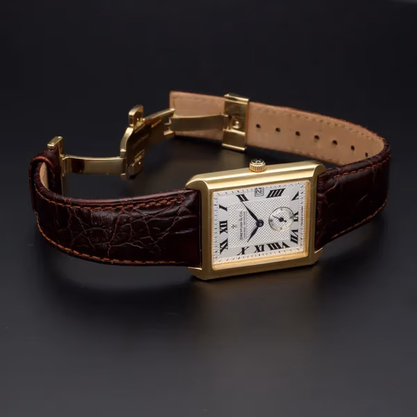Vintage 18ct Gold Dreyfuss & Co Tank Watch