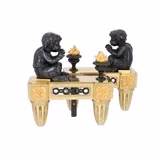 Rare Pair of Chenet Fire Place Decoration