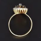 18ct Gold Diamond and Sapphire Ring