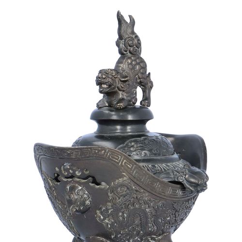 19th Century Chinese Bronze Censer image-4