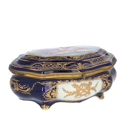 French Sevres Porcelain Box image-1