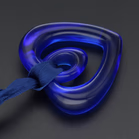 Lalique Blue Heart Pendant
