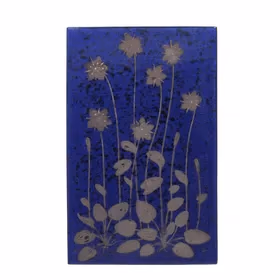 Vintage Gustavsberg Blue Ceramic Wall Plaque