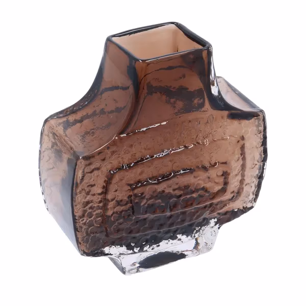 Whitefriars TV Vase in Cinnamon by Geoffrey Baxter