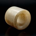 Early 20th Century Chinese Mutton Fat Jade Archers Ring