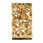 Intricately Carved Chinese Gilded Wall Panel