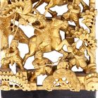 Intricately Carved Chinese Gilded Wall Panel