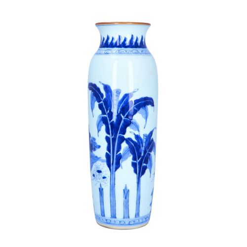Chinese Blue and White Sleeve Vase image-3