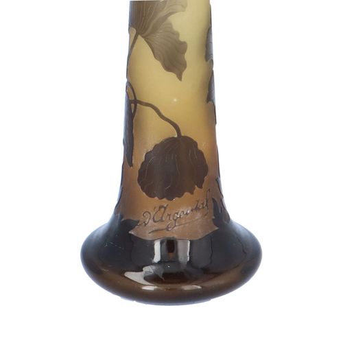 Small D’Argental Cameo Glass Vase image-2