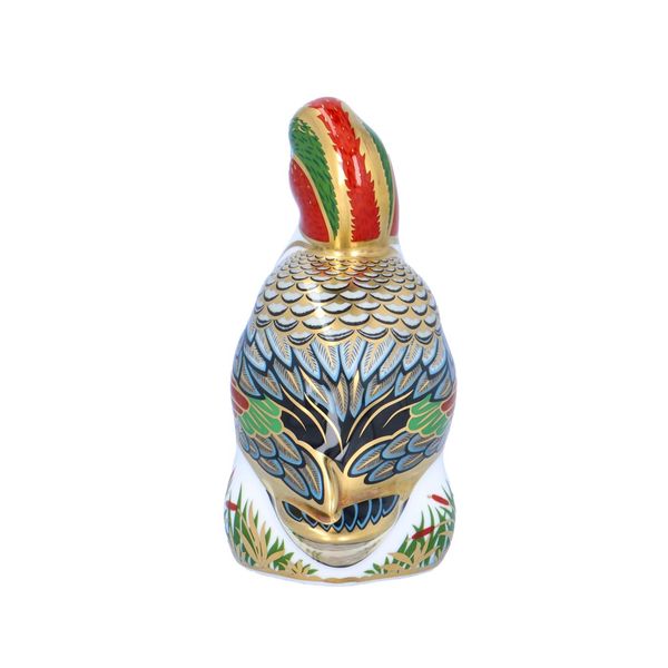 Royal Crown Derby Green Winged Teal Paperweight