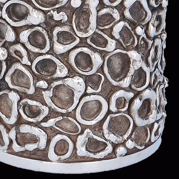 Modernist Silver and Gilt Cruet Set