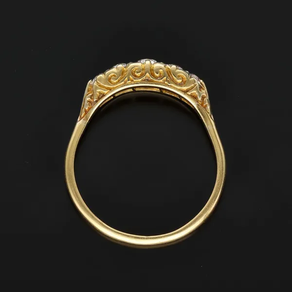 Antique 18ct Gold Five Stone Diamond Ring
