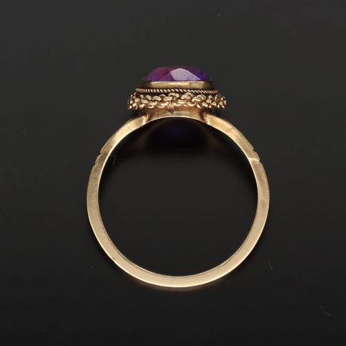 Vintage 9ct Gold Amethyst Ring image-6