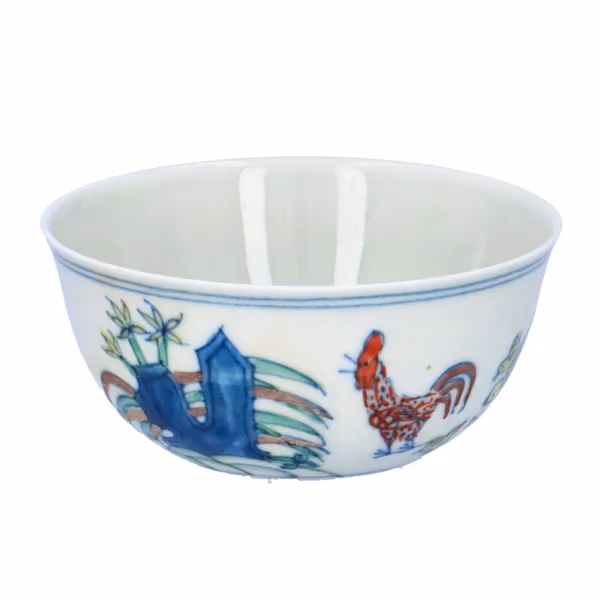 Chinese Finely Painted Chenghua Doucai Chicken Cup