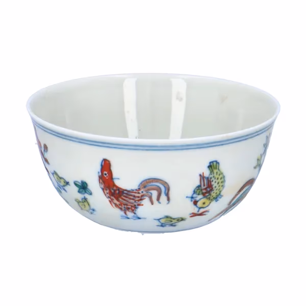 Chinese Finely Painted Chenghua Doucai Chicken Cup