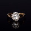 360° view of The Antique Georgian Old Cut Diamond Cluster Ring