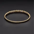 Heavy 9ct Gold Diamond Bangle
