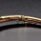 Heavy 9ct Gold Diamond Bangle