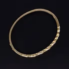 Heavy 9ct Gold Diamond Bangle