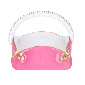 Copeland Pink Porcelain Basket