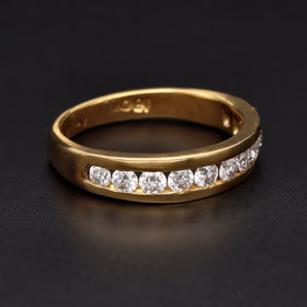 18ct Gold Diamond Half Eternity Ring