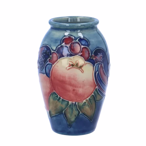 Moorcroft Finches Vase