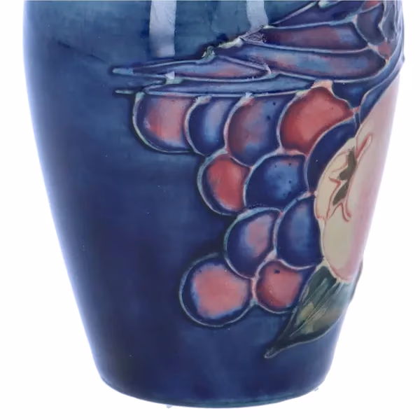 Moorcroft Finches Vase