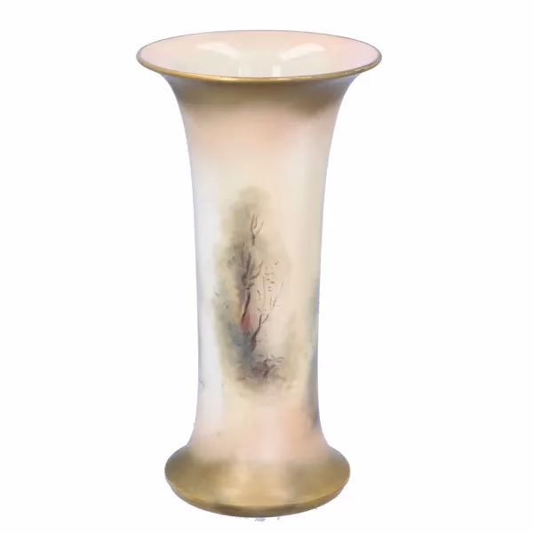 Royal Worcester Flared Rim Vase by Jas Stinton