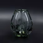 Orrefors Studio Art Graal Glass Fishbowl Vase