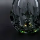 Orrefors Studio Art Graal Glass Fishbowl Vase