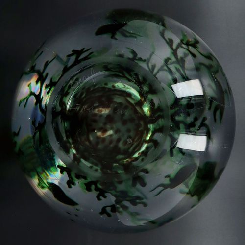 Orrefors Studio Art Graal Glass Fishbowl Vase image-6