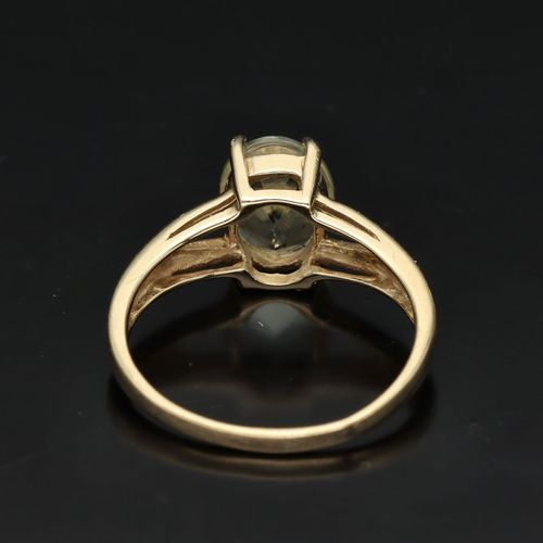 9ct Gold 1.4ct Green Amethyst Ring image-5