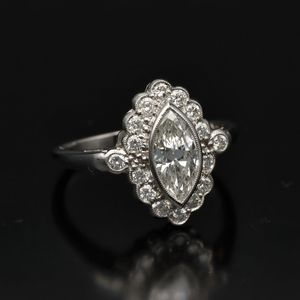 Platinum and 1.35ct Diamond Ring