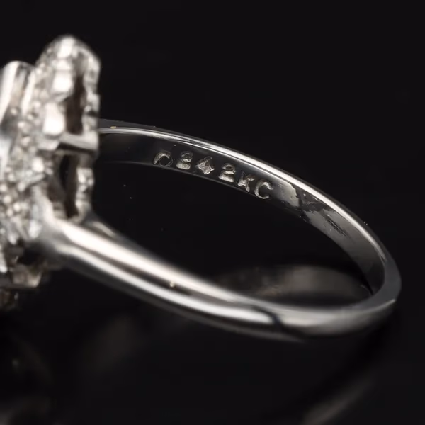 Platinum and 1.35ct Diamond Ring