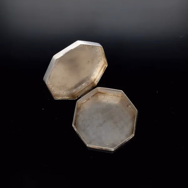 Chinese Silver Octagonal Box