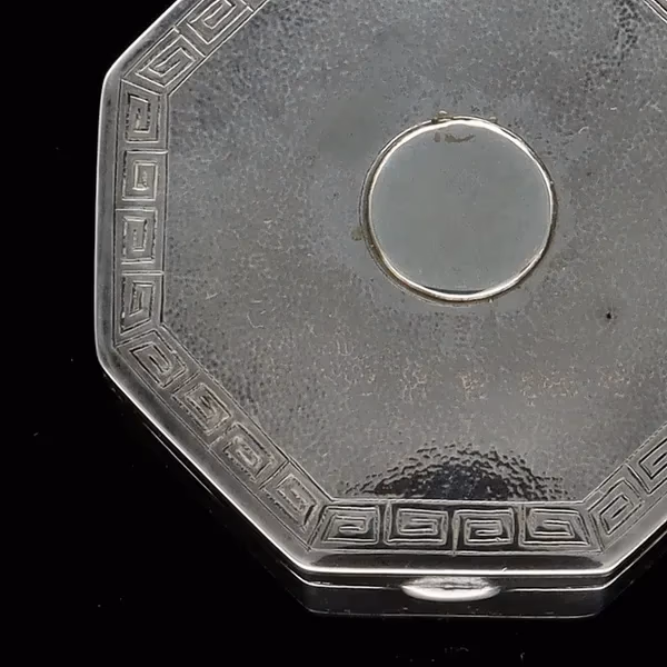 Chinese Silver Octagonal Box