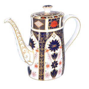 Royal Crown Derby Old Imari 1128 Pattern Coffee Pot with Cover