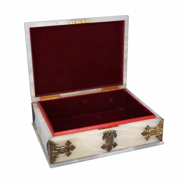 Victorian Onyx Jewel Casket