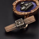 14ct Gold Fabergé Style Enamel Cufflinks