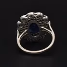 18ct White Gold Sapphire & Diamond Ring