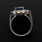 18ct White Gold Sapphire & Diamond Ring