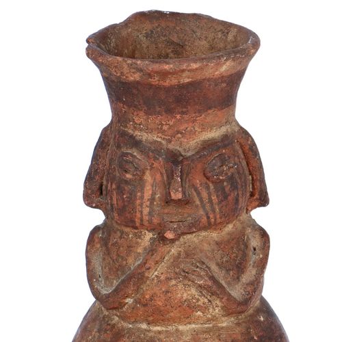 Pre Columbian Moche Civilisation Peruvian Anthromorphic Jug image-2