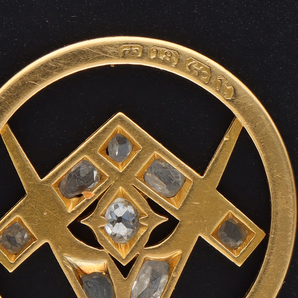 18ct Gold Masonic Pendant