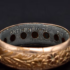 Vintage Engraved 12ct Rolled Gold Ring